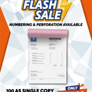 A5 Single Copy Order Pads